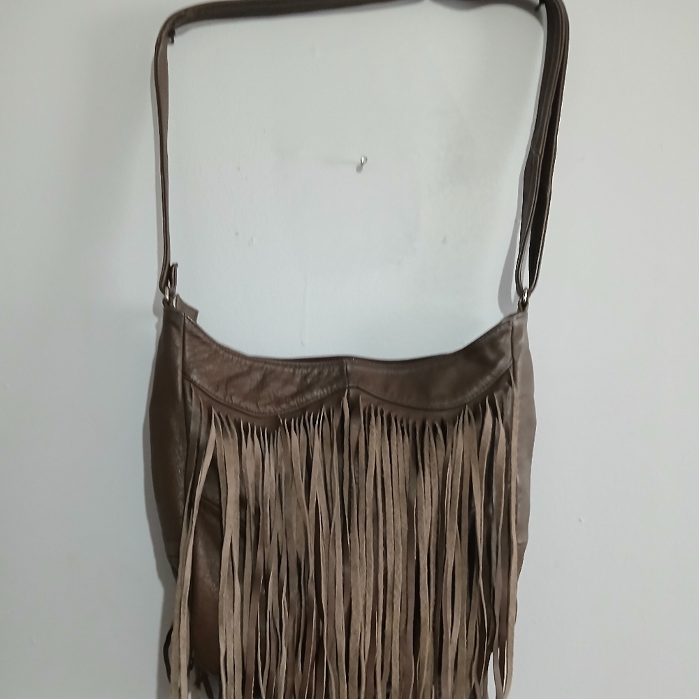 Unbranded Boho Brown Leather Shoulder Bag - Picture 2 of 12